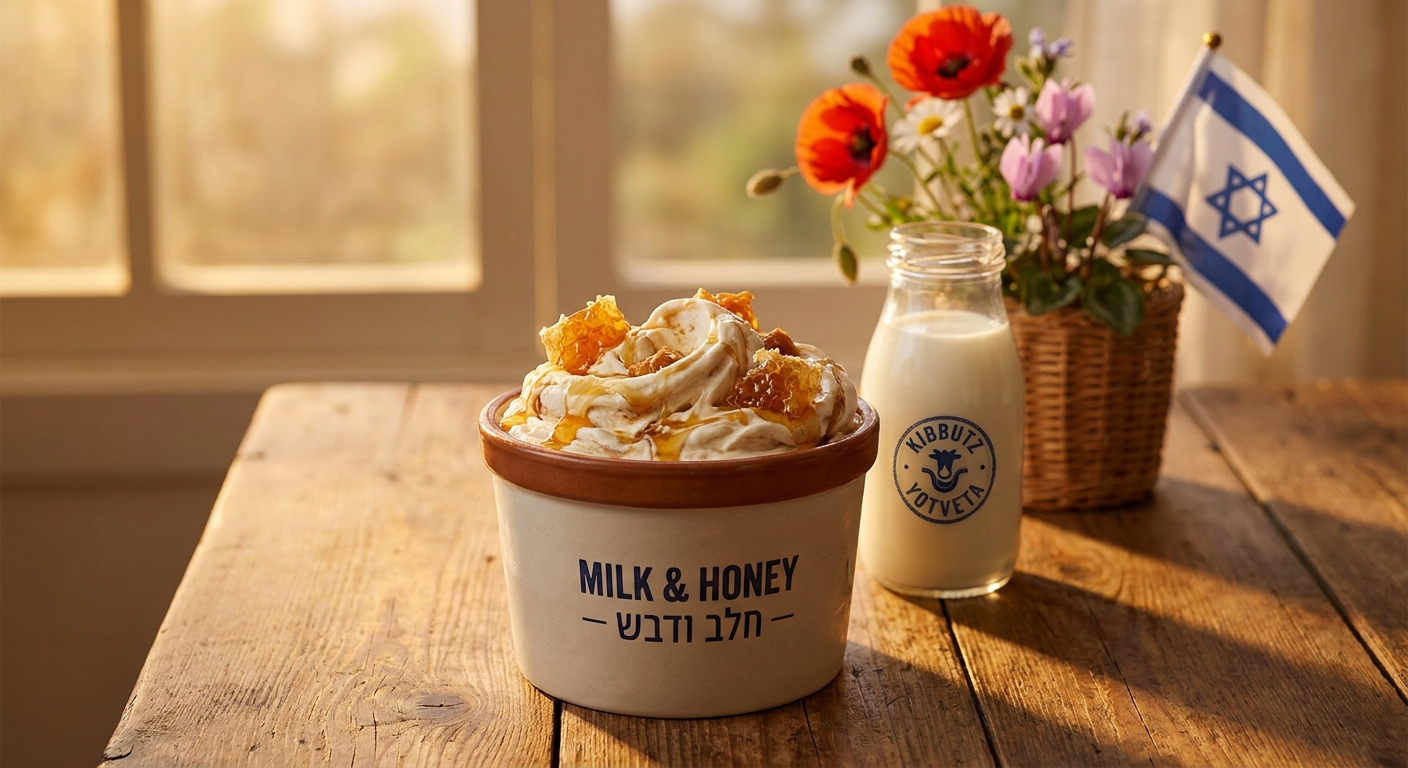 From Kibbutz Dairy To Your Freezer: The New Israeli ‘Milk and Honey’ Ice Cream Turning Solidarity Into A Dessert Ritual