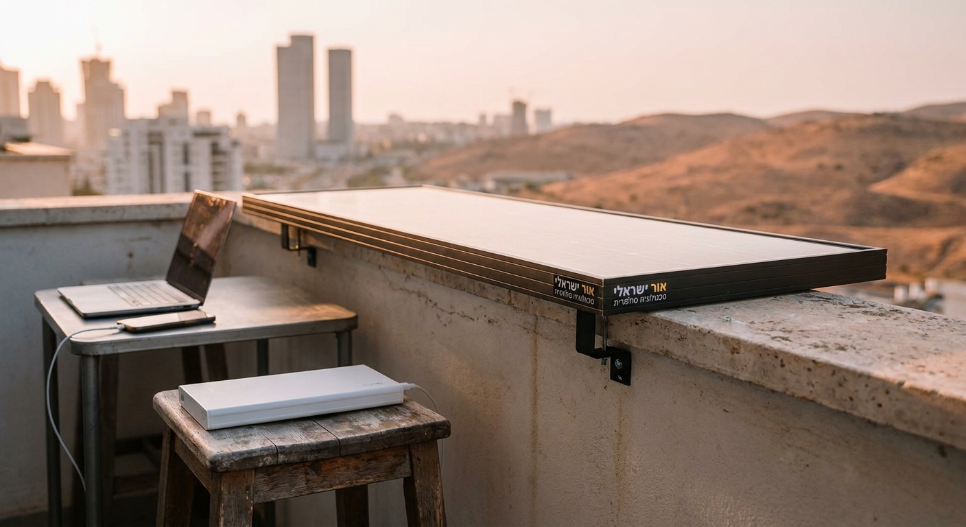 From Negev Solar Fields to Your Power Strip: The New Israeli ‘Smart Solar Backup’ Keeping Small Homes Online When the Grid Blinks